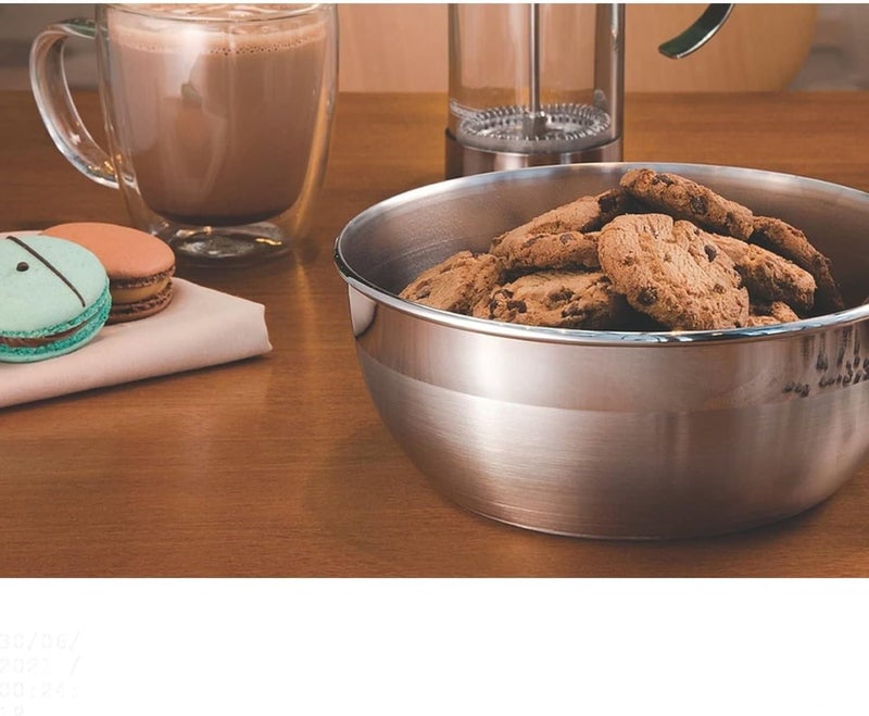 Tramontina Freezinox 18cm 1.6L Round Stainless Steel Mixing Bowl Matte Finish - Image 2